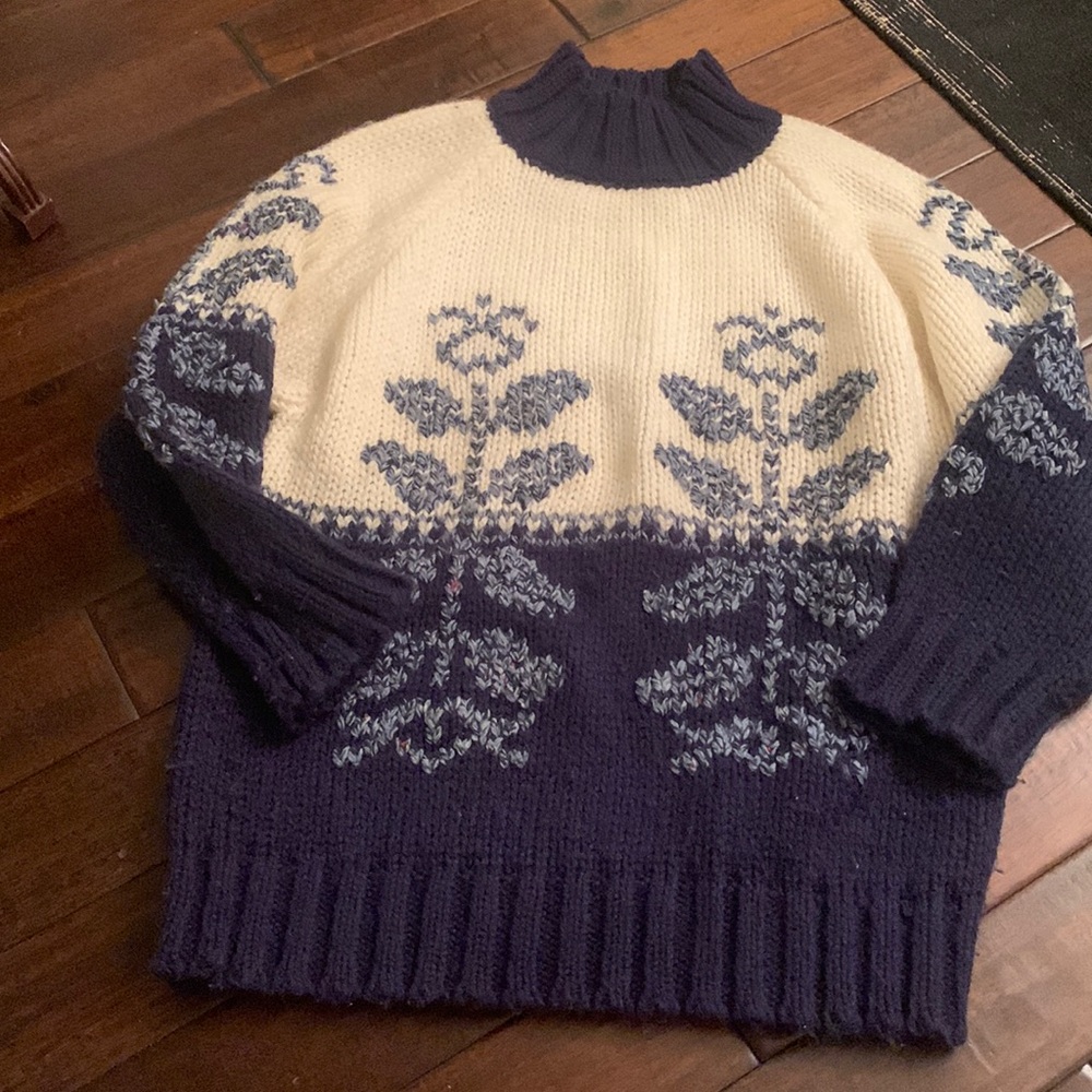 Susann D Vintage Ski Sweater in Acrylic Size S